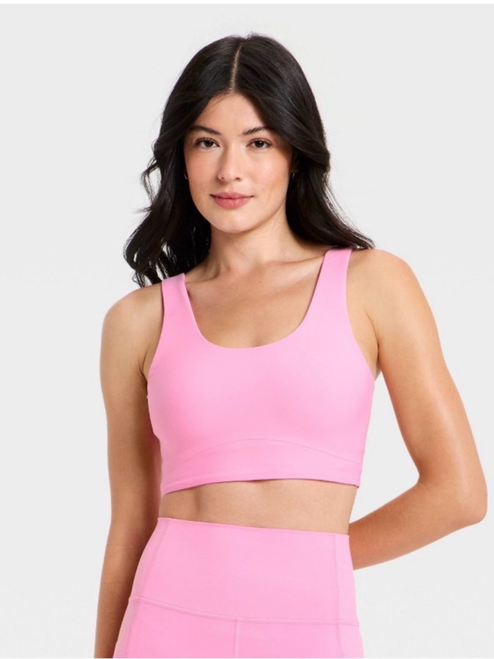 Women's XS Everyday Soft Medium Support Longline Sports Bra - All In Motion:Pink